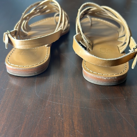 Franco Sarto Crisscross Leather Strappy Studded Flats Sandals Women size 6 - Picture 10 of 16